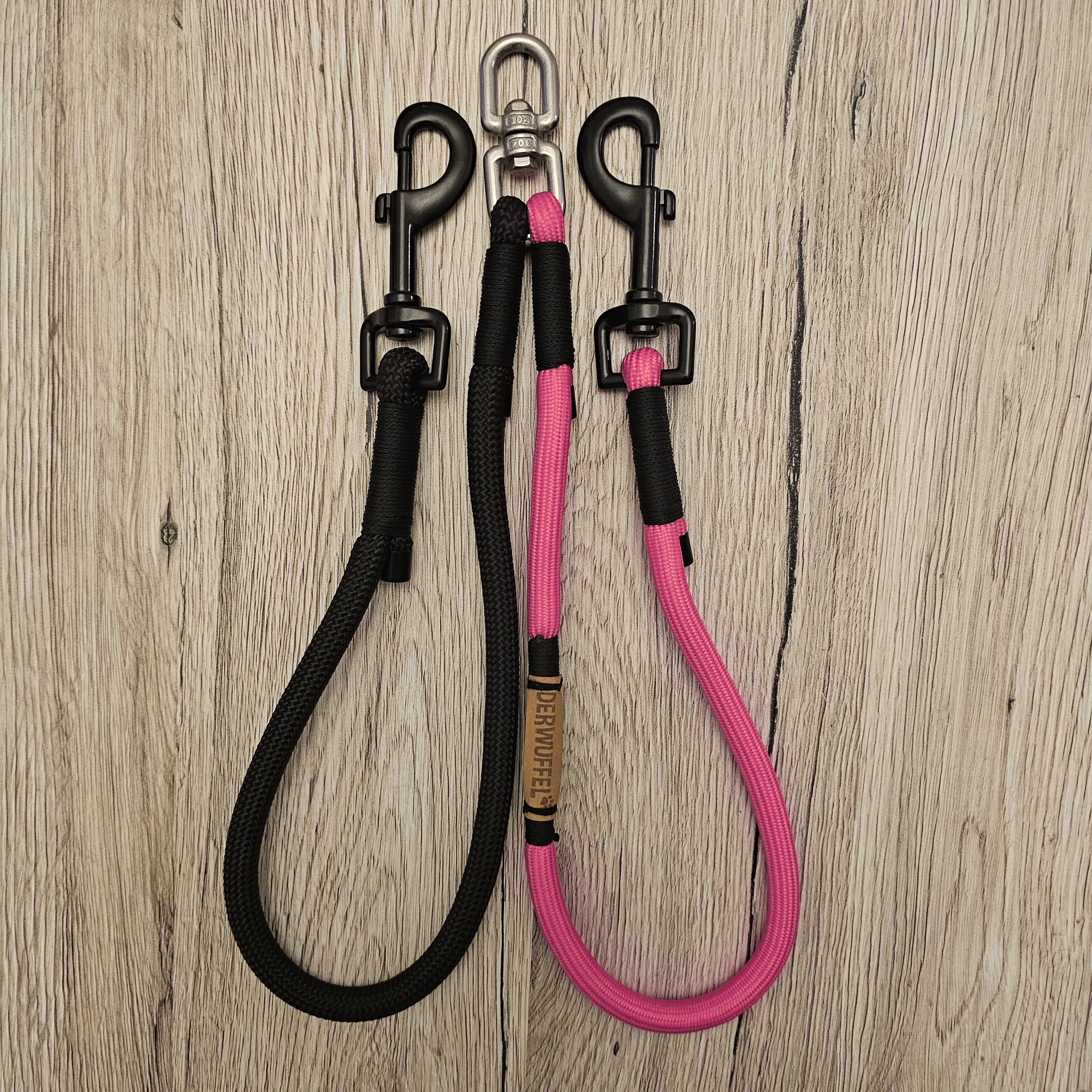 "Explore More" Doppelleine, Leinenadapter, Farbauswahl