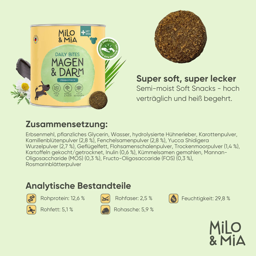 Milo & Mia Daily Bites Magen & Darm 300g
