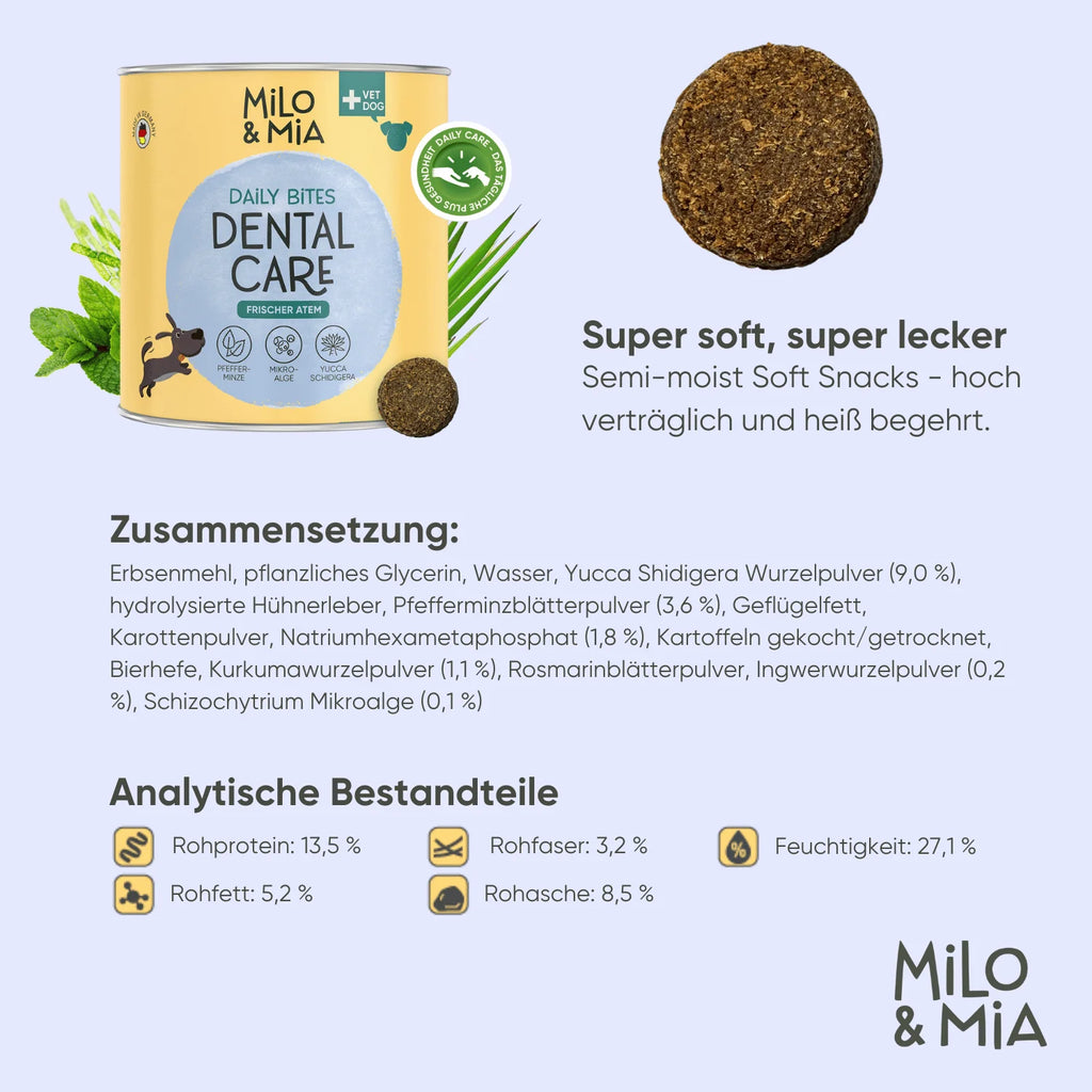 Milo & Mia Daily Bites - Dental Care Snack 300 g