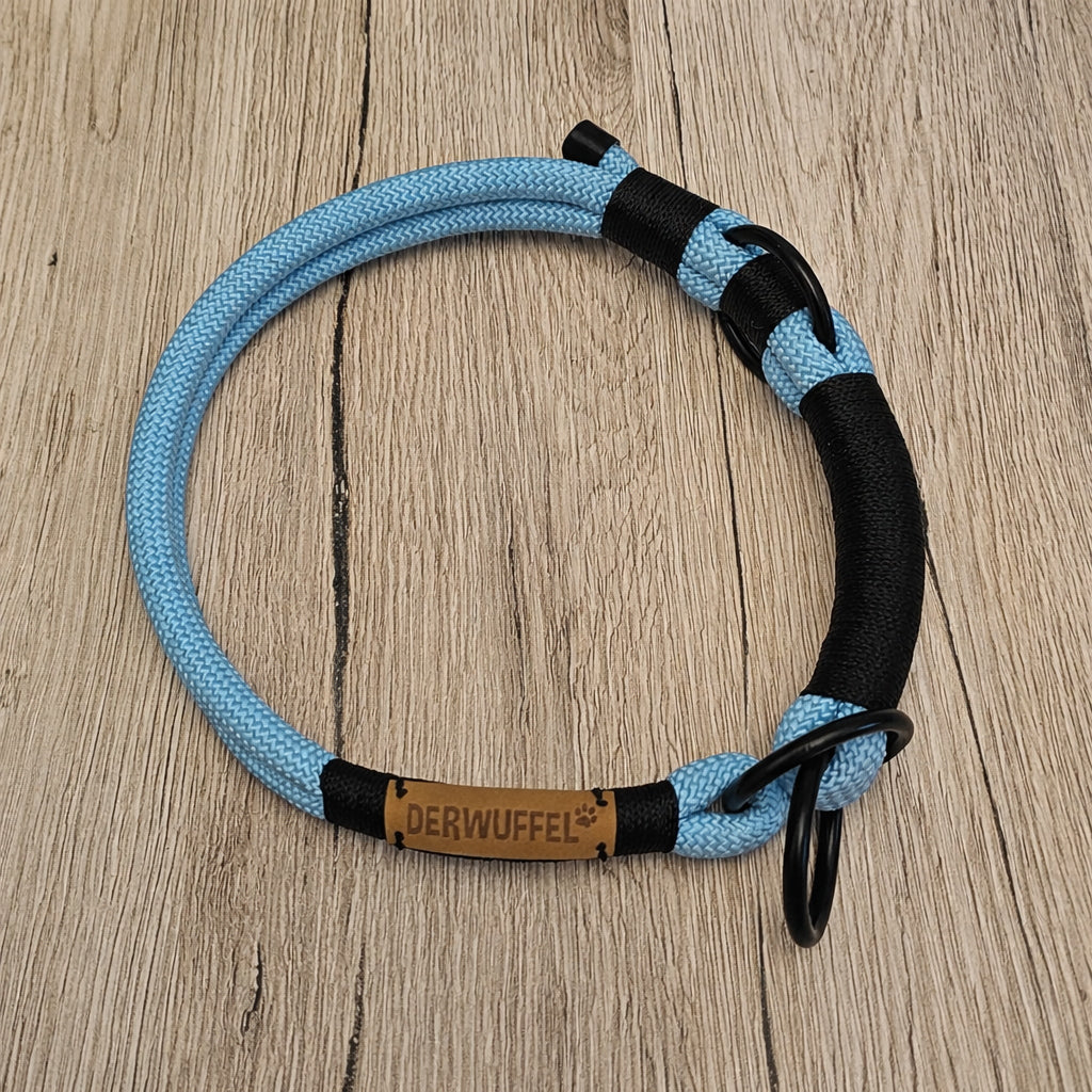 "Explore More" 10mm Zugstopp Halsband, Babyblau